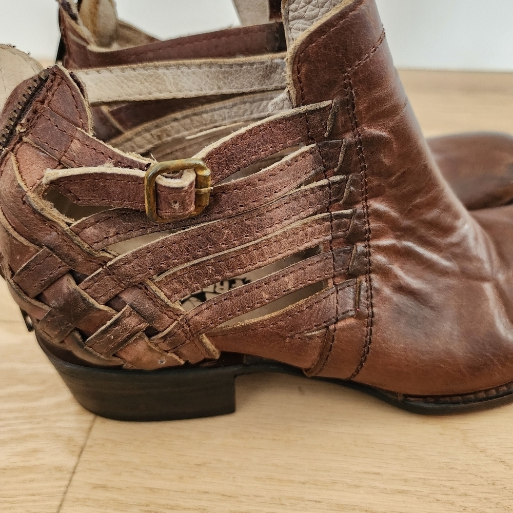 Freebird By Steven Slate Open Side Ankle Boots Si… - image 5